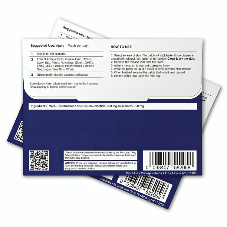 Fascean Liposomal NAD+ Patches