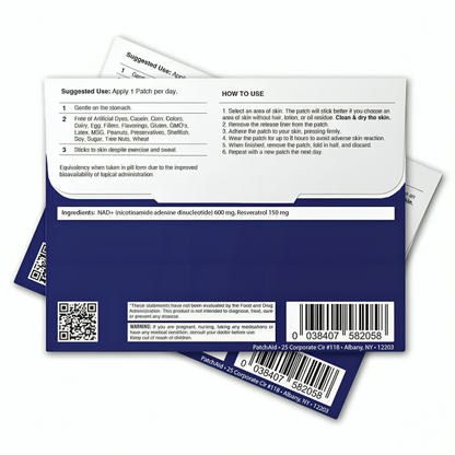 Fascean Liposomal NAD+ Patches